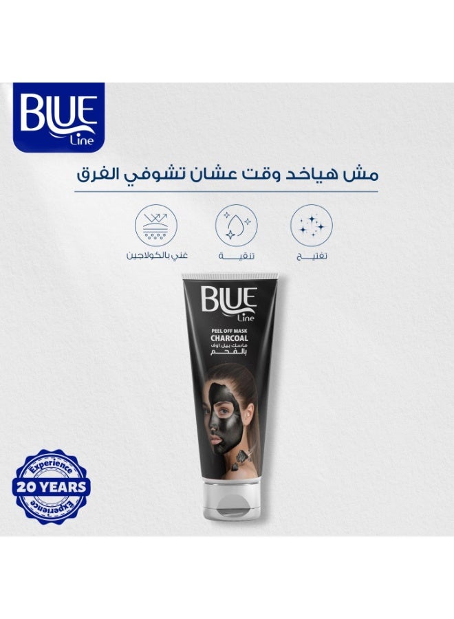 BLUE LINE Peel Off Mask With Charcoal - 120 GM - Image 3