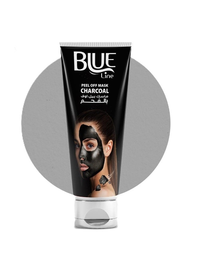 BLUE LINE Peel Off Mask With Charcoal - 120 GM - Image 4