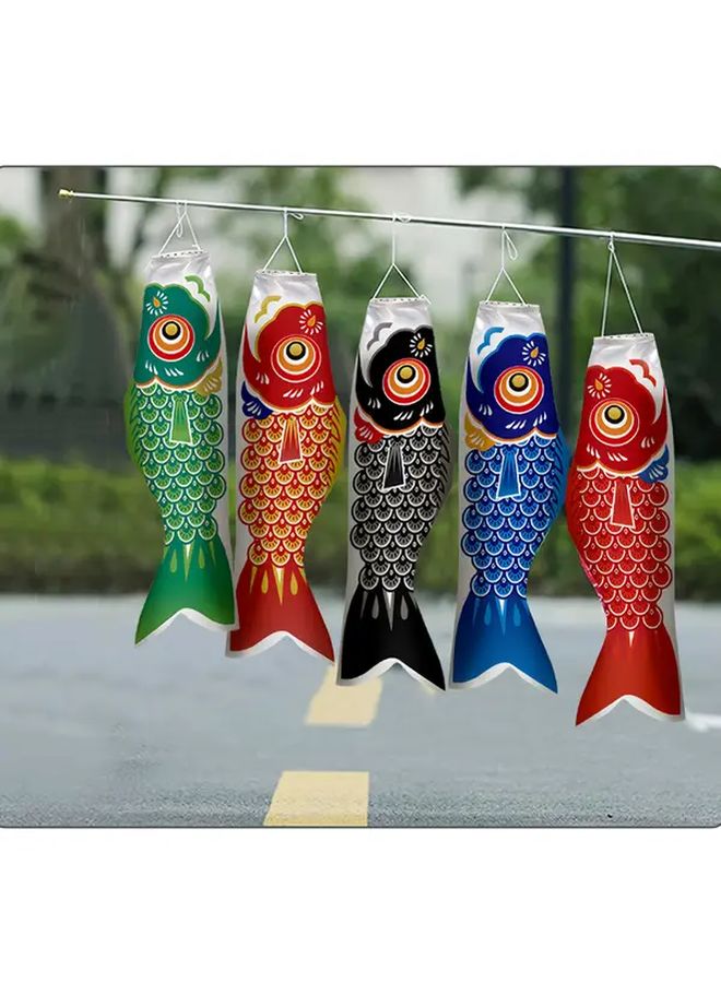 Green Japanese Carp Flag Outdoor Wind Banner Boys Festival Supplies Traditional Design - Image 5