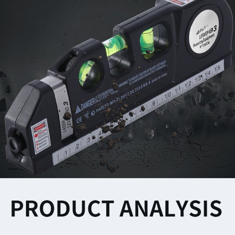 Laser Tape Measure Ruler Multifunctional Infrared High Accuracy Portable Laser Leveler for Curtain - Image 4