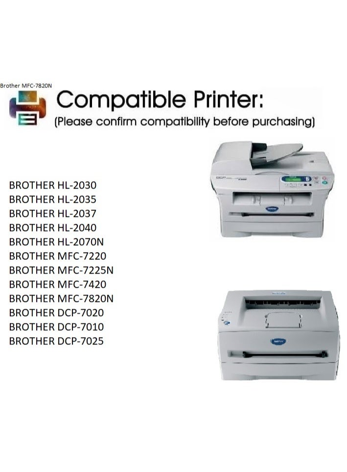 TN-2050 Black Toner Cartridge Replacement For Brother HL 2030, 2035, 2037, 2040, 2070N MFC 7220, 7225N, 7420, 7820N DCP 7020 7010, 7025 (Black) - Image 5