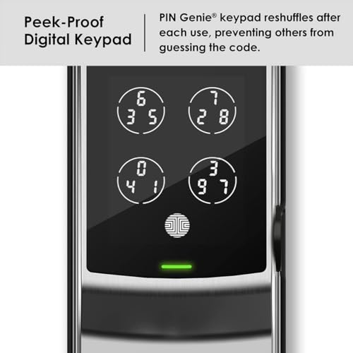 Lockly Secure Plus, RFID Card Smart Lock, Keyless Entry Door Lock, Smart Locks for Front Door, PIN Genie® Keypad, 3D Biometric Fingerprint Sensor, Auto Lock Smart Door Lock - Image 5