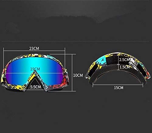 Zsling OTG Ski Snow Goggles, UV Protection Anti Fog Snowboard Goggles for Men Women Youth, Dirt Bike,Motocross,UTV MX Offroad Racing goggles - Image 5