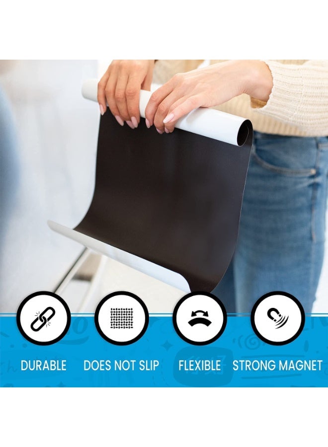 NXT Magnetic Dry Erase Whiteboard Sheet for Fridge 17x12in, Whiteboard, 3 Pens and Eraser - Refrigerator White Board Planner & Organizer - Image 4