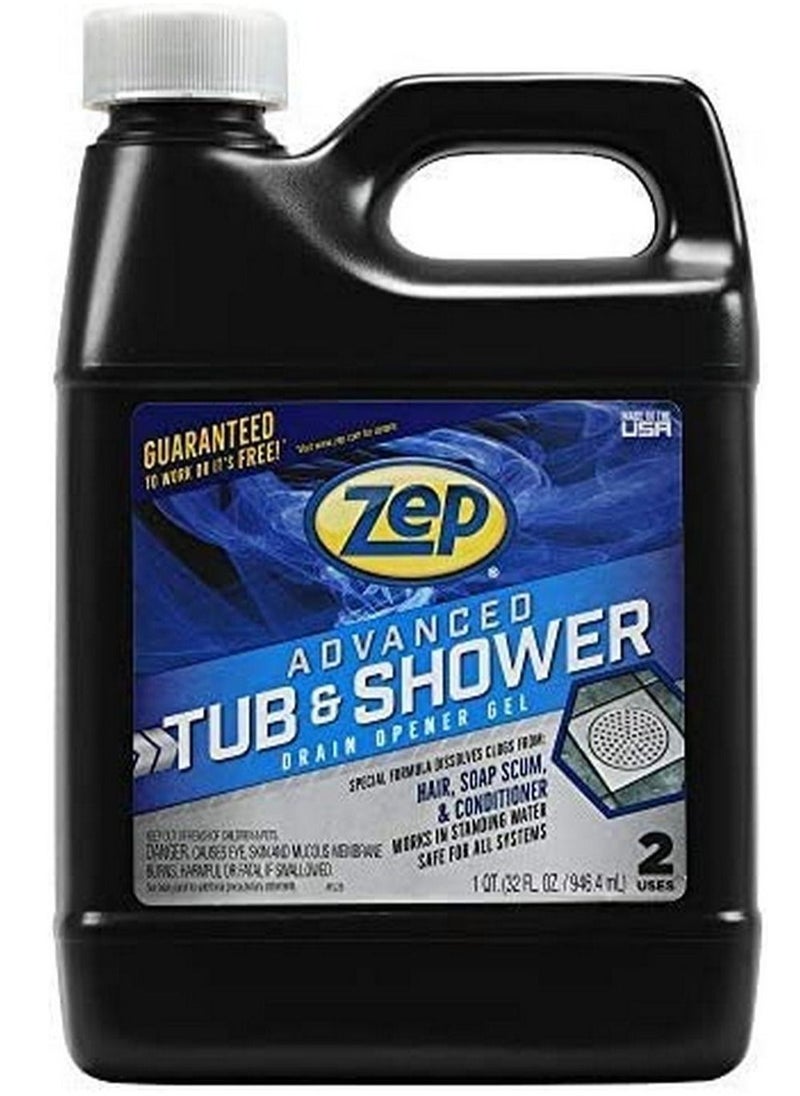 Zep Advanced Tub and Shower Drain Opener Gel - 32 Ounce  - Image 1