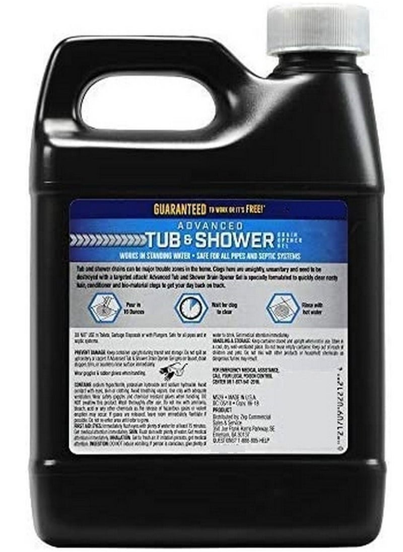 Zep Advanced Tub and Shower Drain Opener Gel - 32 Ounce  - Image 2