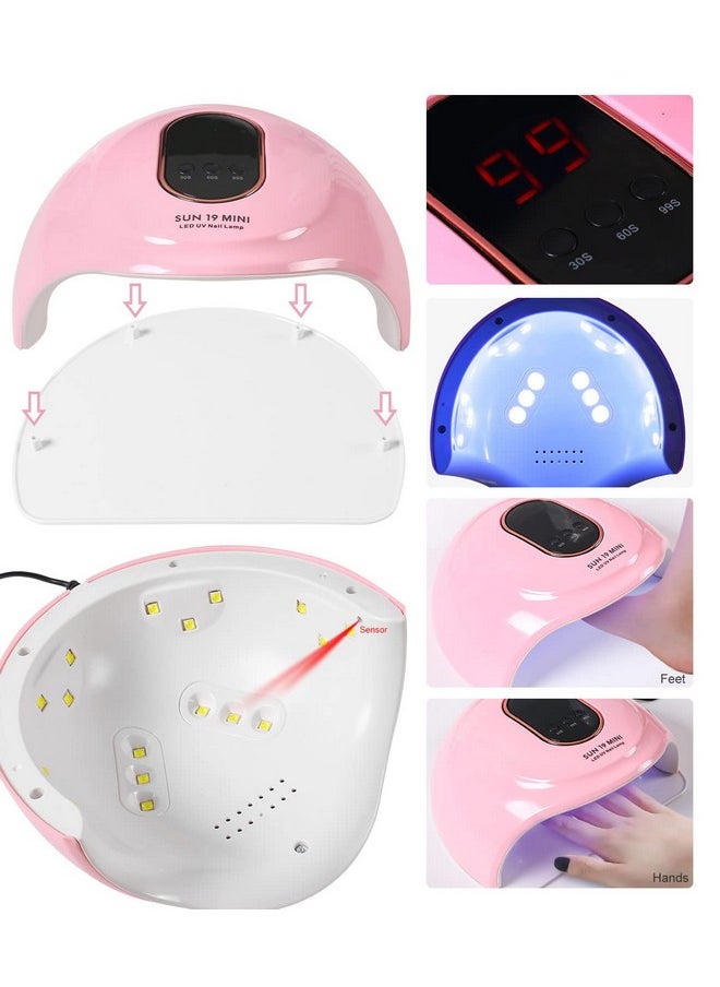 DOUBORQ Acrylic Nail Art Kit-Nail Art Manicure Set Acrylic Powder Brush Glitter File French Tips U V Lamp Nail Art Decoration Tools Nail Drill kit for beginners with everything at home  - Image 5