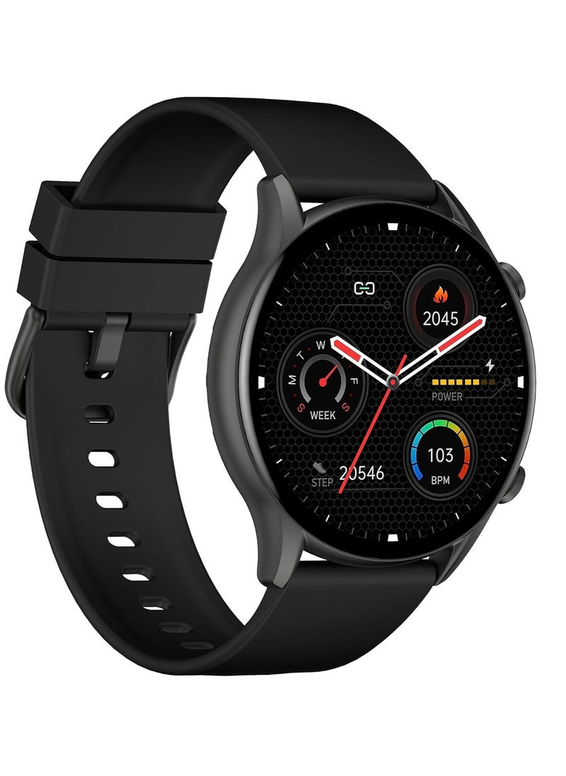 KIESLECT - kr calling smart watch black with stronger Bluetooth connection , 70 Workout Modes - Image 1