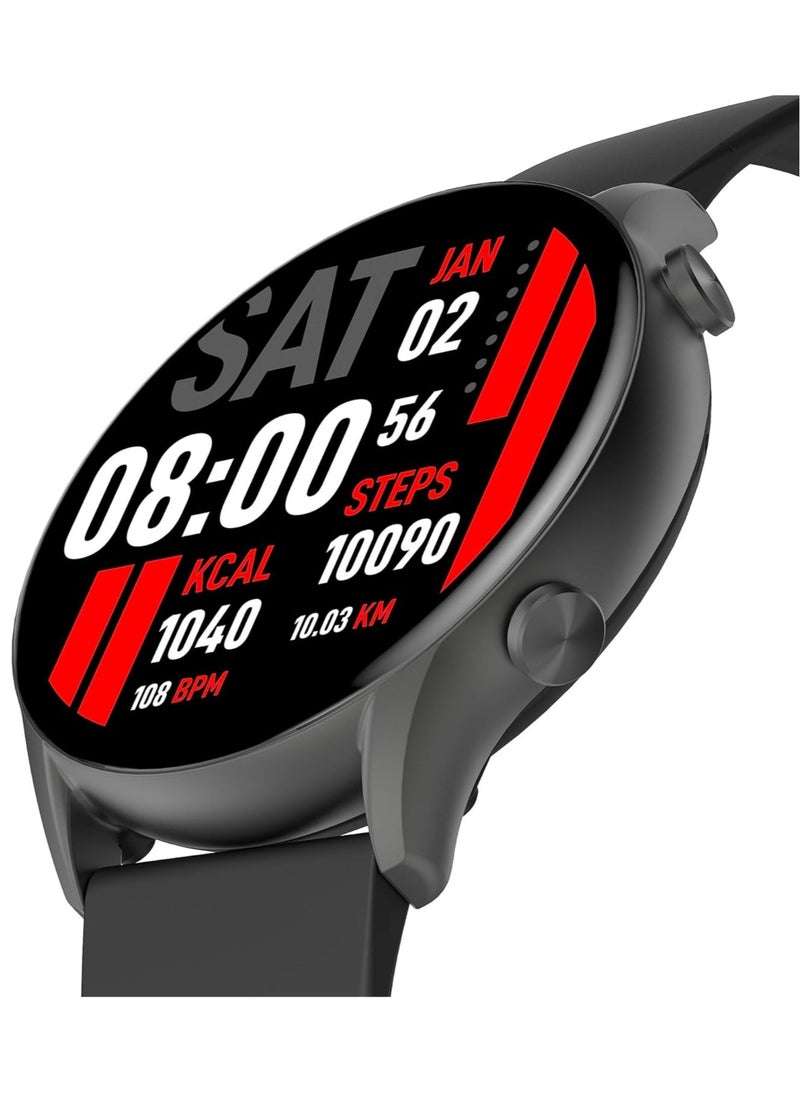 KIESLECT - kr calling smart watch black with stronger Bluetooth connection , 70 Workout Modes - Image 1