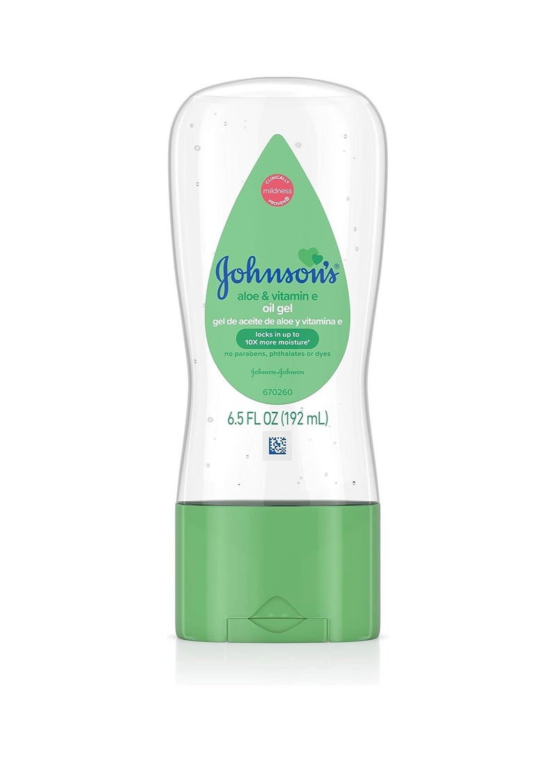 Johnson's Baby Johnsons Baby Oil Gel With Aloe Vera & Vitamin E - 192ml  - Image 1