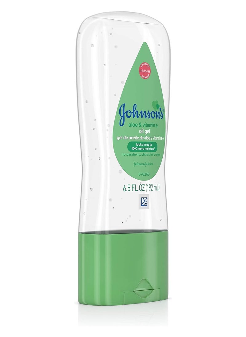 Johnson's Baby Johnsons Baby Oil Gel With Aloe Vera & Vitamin E - 192ml  - Image 4