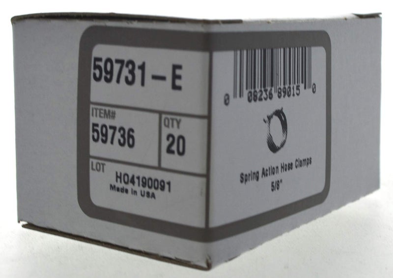 Hillman 59736 Spring Action Hose Clamp, 5/8-Inch, 20-Pack , Gray - Image 2