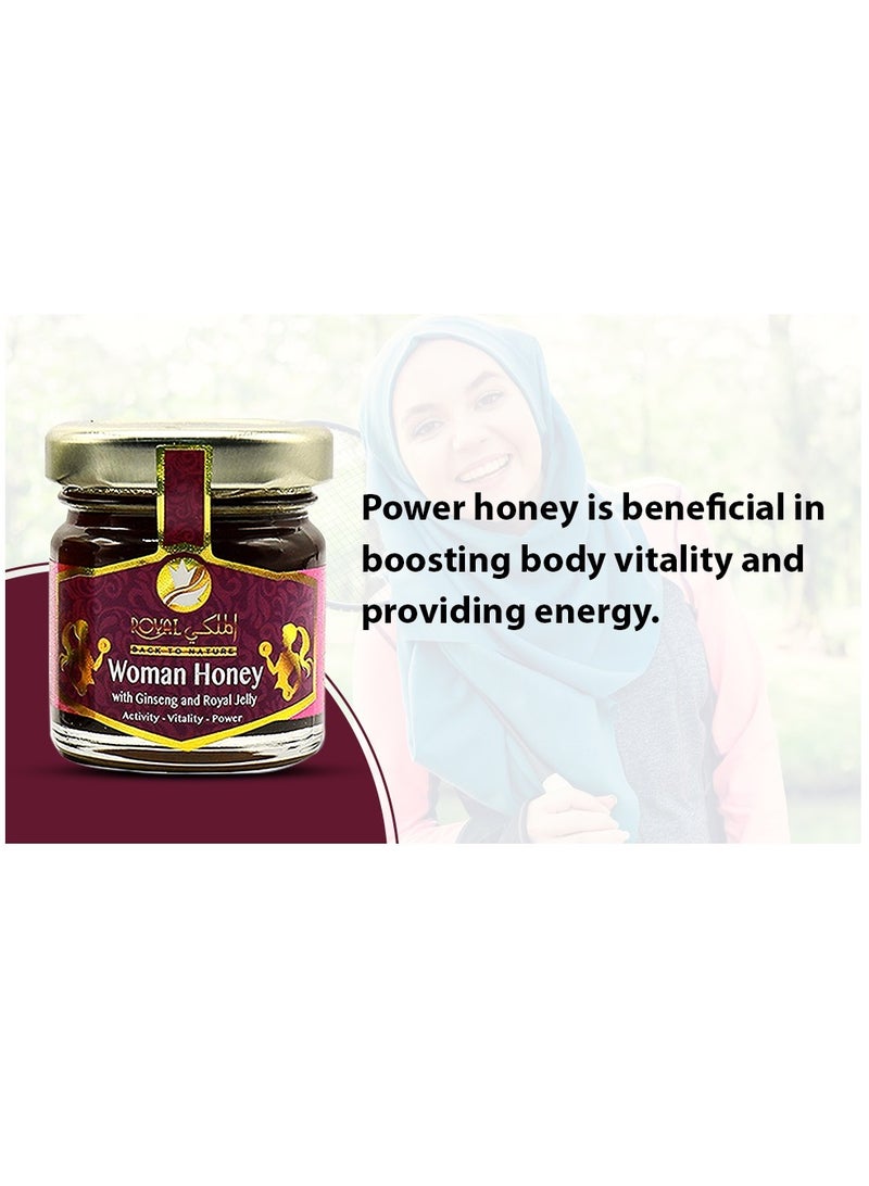 Al Malaky Royal Honey For Women With Ginseng And Royal Jelly 50g Pack of 4 - Image 4