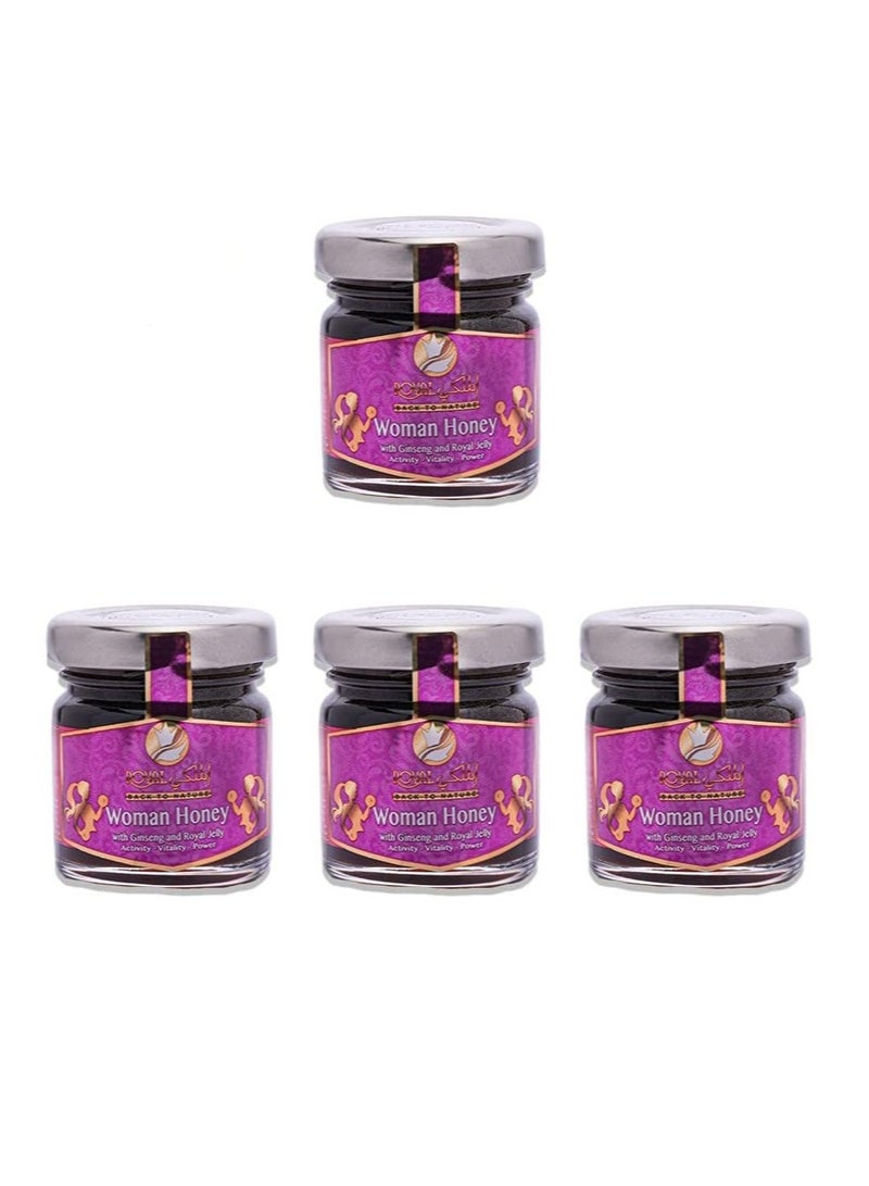 Al Malaky Royal Honey For Women With Ginseng And Royal Jelly 50g Pack of 4 - Image 1