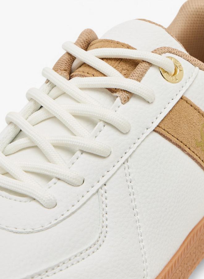 SAMBA Womens' Panelled Lace-Up Sneakers - Image 4