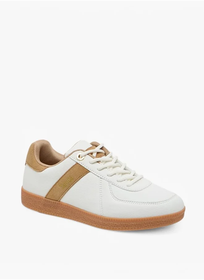 SAMBA Womens' Panelled Lace-Up Sneakers