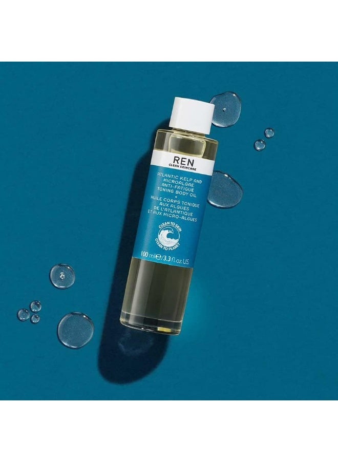 REN Clean Skincare - Atlantic Kelp and Microalgae Anti-Fatigue Body Oil 100 ml - Image 2