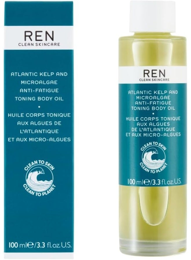 REN Clean Skincare - Atlantic Kelp and Microalgae Anti-Fatigue Body Oil 100 ml - Image 1