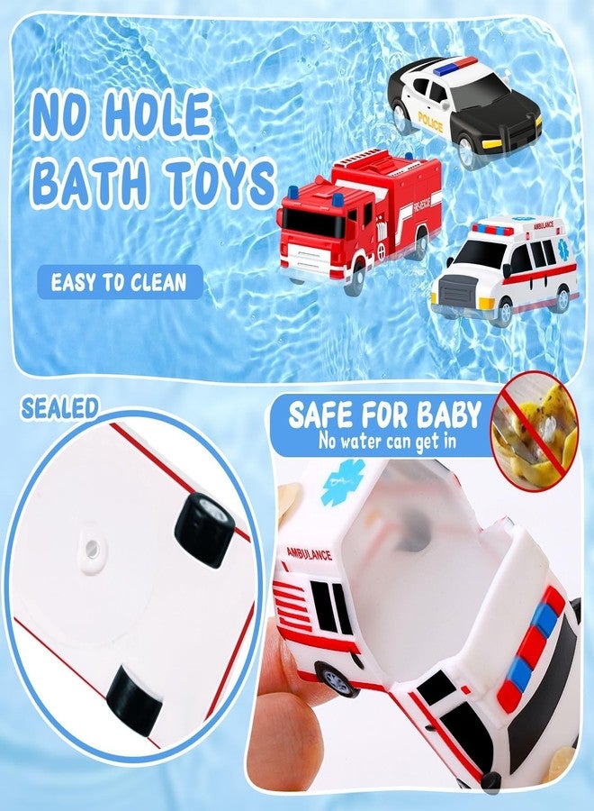 MACALOCA Bath Toys for Kids Ages 1-3-5, Car No Hole Bath Toys Toddlers 2-4, Baby Toddler Valentines Day Gifts,Valentines Basket Stuffers Baby Shower Pool Toys Bathtub Water Toys Boy Birthday Pretend Playset - Image 3