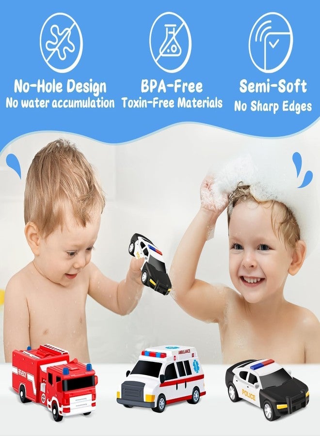 MACALOCA Bath Toys for Kids Ages 1-3-5, Car No Hole Bath Toys Toddlers 2-4, Baby Toddler Valentines Day Gifts,Valentines Basket Stuffers Baby Shower Pool Toys Bathtub Water Toys Boy Birthday Pretend Playset - Image 2