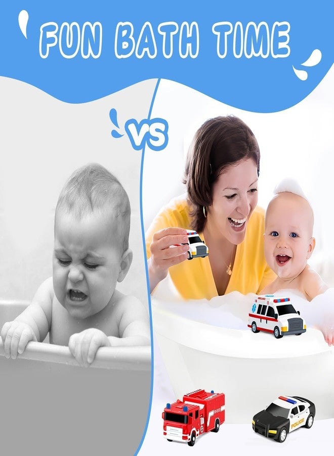 MACALOCA Bath Toys for Kids Ages 1-3-5, Car No Hole Bath Toys Toddlers 2-4, Baby Toddler Valentines Day Gifts,Valentines Basket Stuffers Baby Shower Pool Toys Bathtub Water Toys Boy Birthday Pretend Playset - Image 5