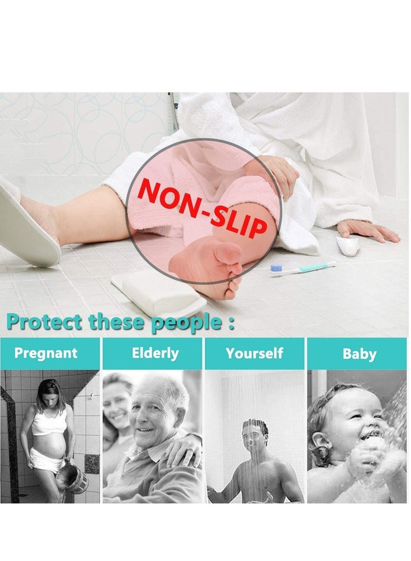 12 Pack Interlocking Non Slip Drainage Floor Tiles, 11.8 X 11.8 Inch Soft PVC Bath Shower Floor Mat with Suctions Cups, Drainage Holes for Bathroom, Kitchen, Pool, Wet Areas - Image 4