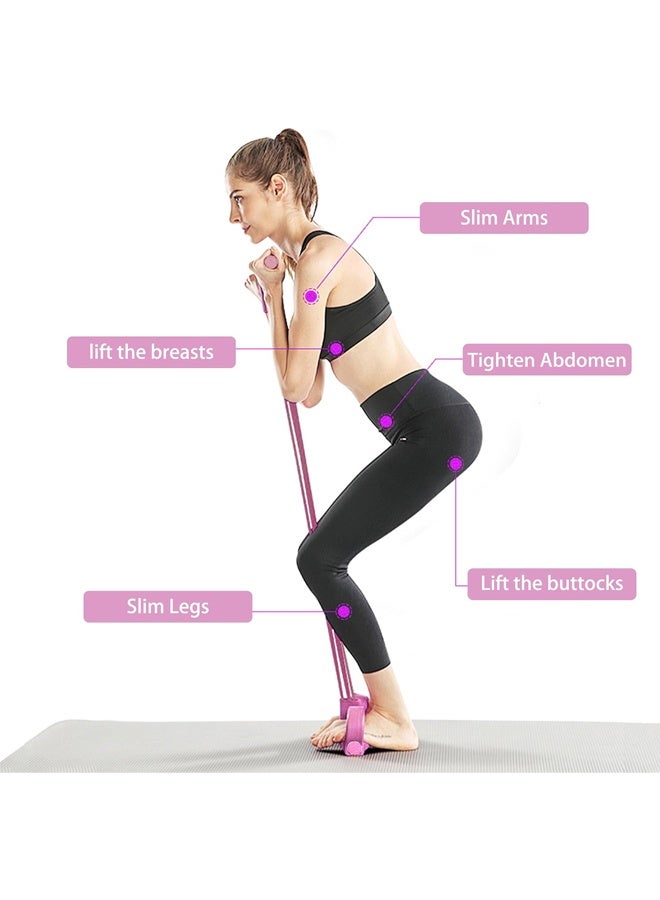 FRISKY Elastic Pull Rope, Sit Up Training Rope, Yoga Tension Rope with Handle For Abdominal Exercise Slimming Training Streching Etc, Fitness Resistance Bands Pedal Exerciser For Fitness Training and Workout - Image 2
