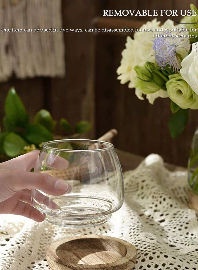 DUNISO Glass Vases for Decor, Decorative Vases for Flowers, Aesthetic Clear Vases for Living Room Decorations, Modern Hydroponic Glass Transparent Vase Vase for Dining Table Home Decor - Image 4