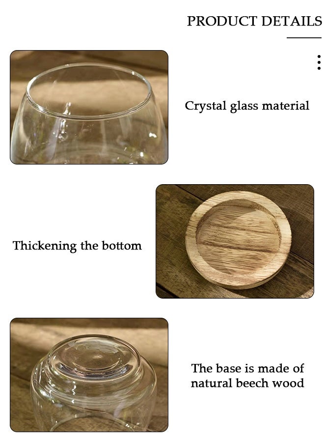 DUNISO Glass Vases for Decor, Decorative Vases for Flowers, Aesthetic Clear Vases for Living Room Decorations, Modern Hydroponic Glass Transparent Vase Vase for Dining Table Home Decor - Image 3