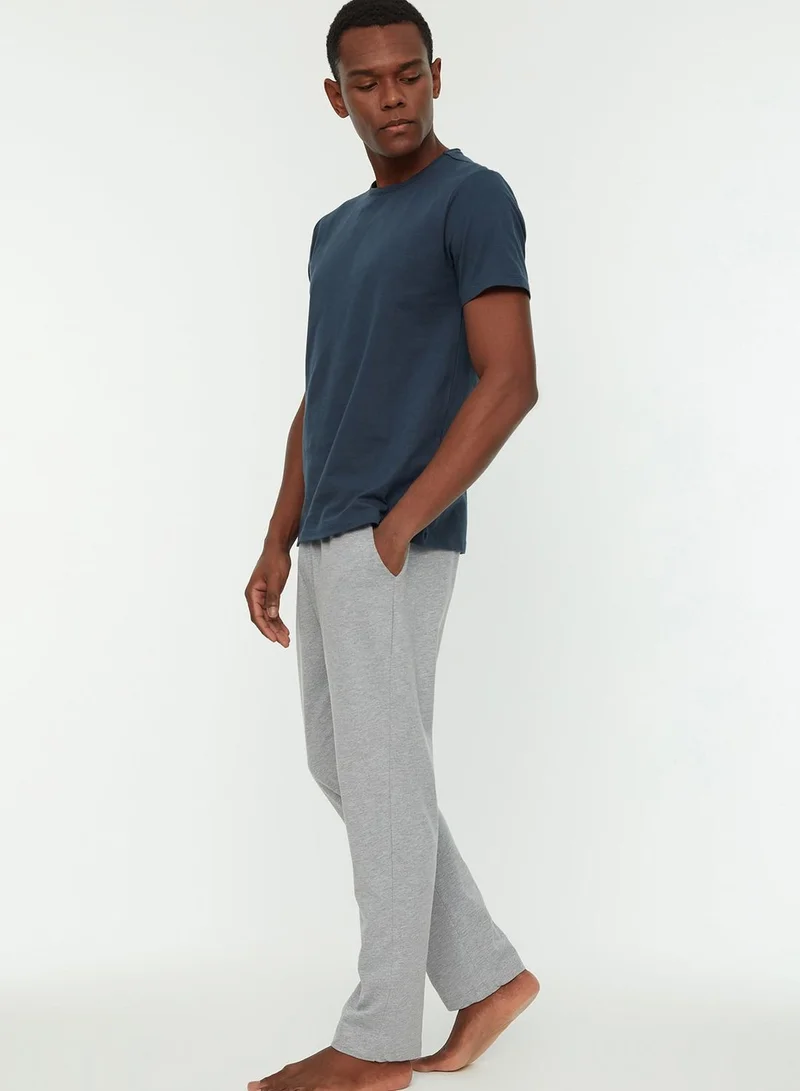 trendyol Essential Crew Neck T-Shirt Pajamas Set