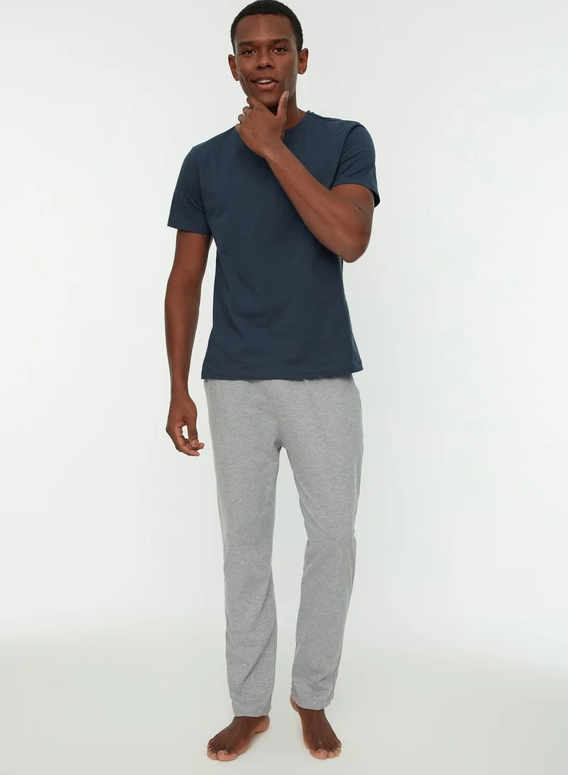 trendyol Essential Crew Neck T-Shirt Pajamas Set