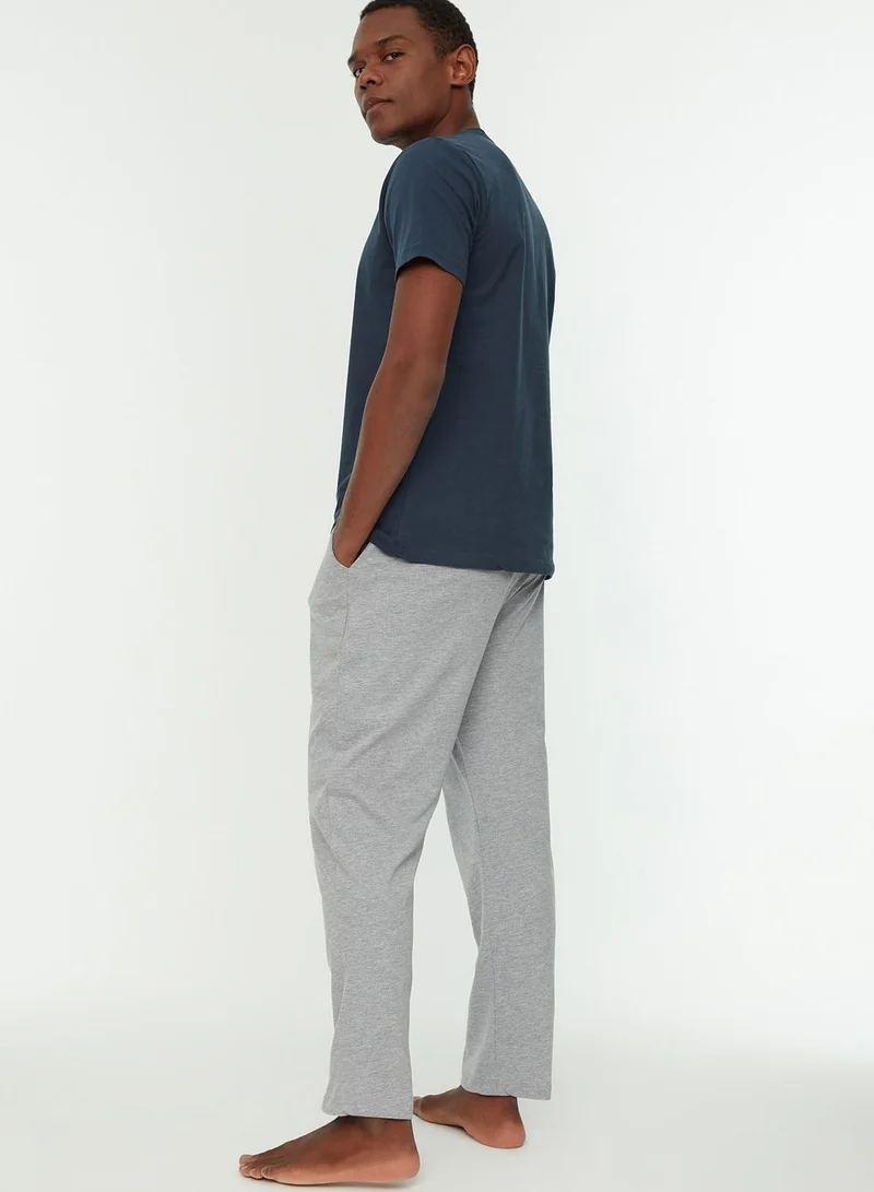 trendyol Essential Crew Neck T-Shirt Pajamas Set