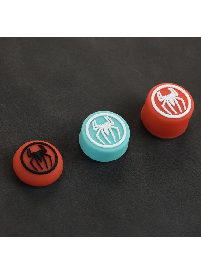 PS5 Gamepad Marvel Spider-Man Rocker Cap Nspro Silicone Key Cap Ps4 Rocker Cover Protective Cover-Product Color:Upgraded Model*black - Image 5