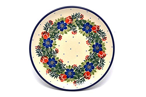 Polish Pottery Gallery طبق خزف بولندي - خبز وزبدة (6 1/4") - حفلة حديقة - Image 1