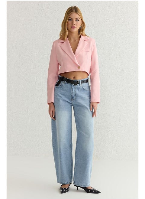 Light Pink Blazer Jacket TWOAW22CE0086