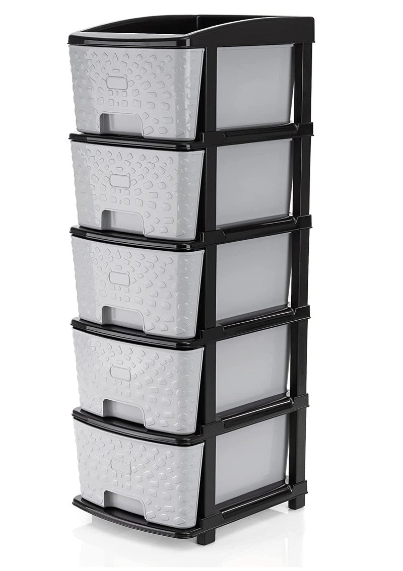 Rylan RYLAN 5XL Drawer Multipurpose Drawer Plastic Modular Chest Storage Organizer Home Office Parlor School Doctors Home and KidsDimension30cmx38cmx9730cm  - Image 1