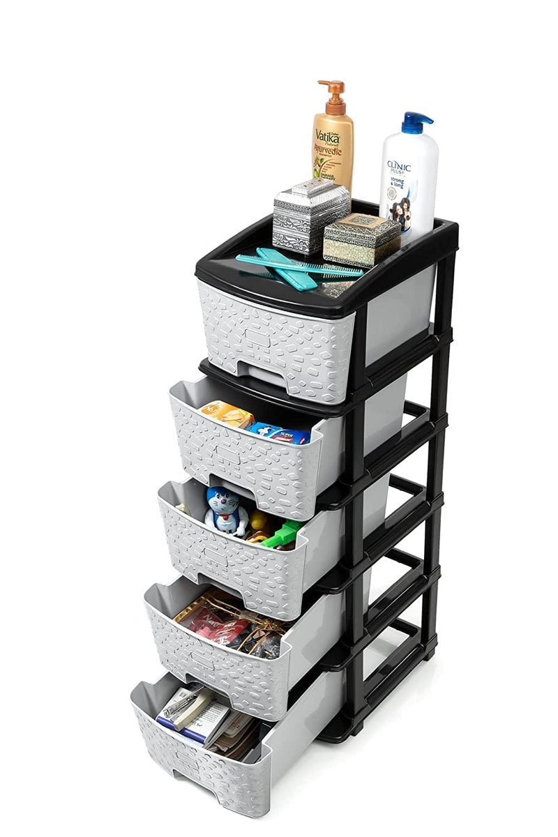 Rylan RYLAN 5XL Drawer Multipurpose Drawer Plastic Modular Chest Storage Organizer Home Office Parlor School Doctors Home and KidsDimension30cmx38cmx9730cm  - Image 3