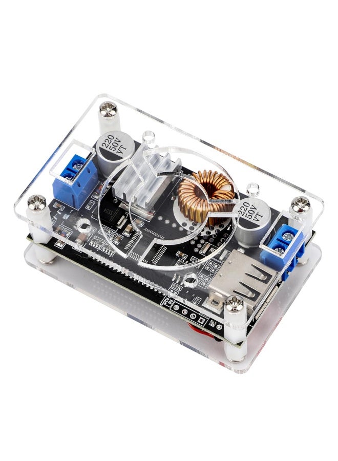 Drok Dc Buck Module, Adjustable Buck Converter Step Down Voltage Regulator 6V-32V 30V 24V 12V To 1.5-32V 5V 5A Lcd Power Supply Volt Reducer Transformer Module Board With Usb Port Protective Case - Image 5