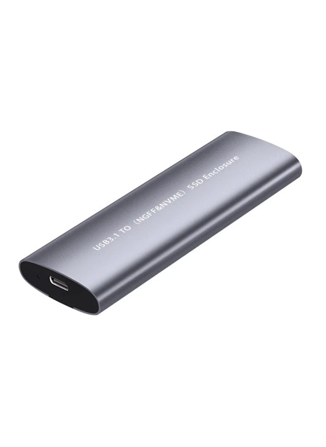 Generic The M2 Mobile Hard Disk Box Dual Protocol Solid State Hard Disk Box NVME/NGFF Mechanical Reader Aluminum Bulk Bz-Color:▓〖ngff Single Protocol〗5gbps With Usb+type-c Cable+protective Case░  - Image 5