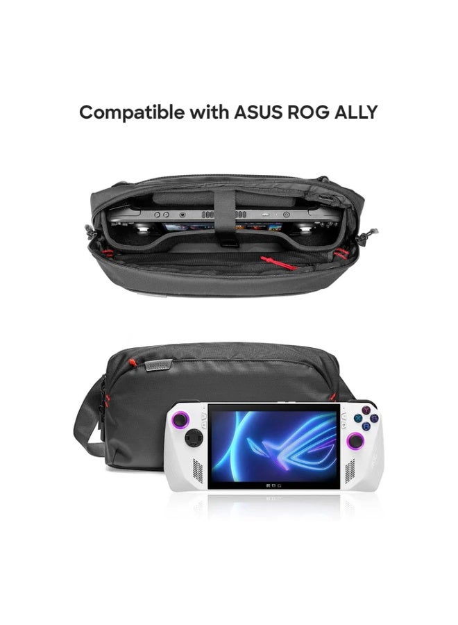 Tomtoc حقيبة كتف Arccos G47 لستيم ديك – حقيبة العاب مقاومة للماء للستيم ديك/OLED، نينتندو سويتش 2، ROG Xbox Ally X، ASUS ROG Ally، Lenovo Legion Go وإكسسوارات الألعاب - Image 4