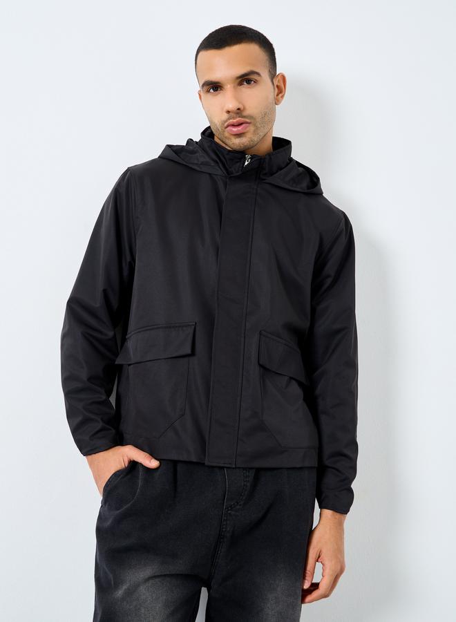 Styli Men Oversized Solid Utility Jackets - Image 1