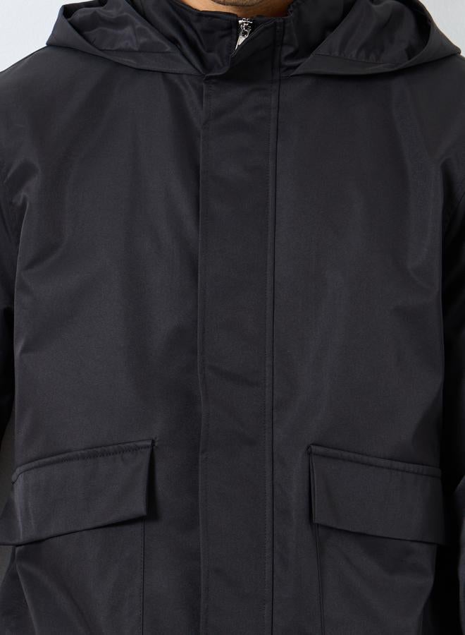 Styli Men Oversized Solid Utility Jackets - Image 3