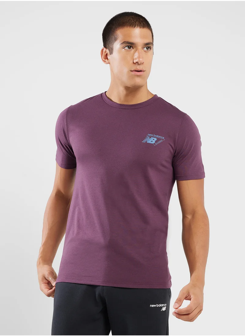 New Balance Essential Heathertech Graphic T-Shirt