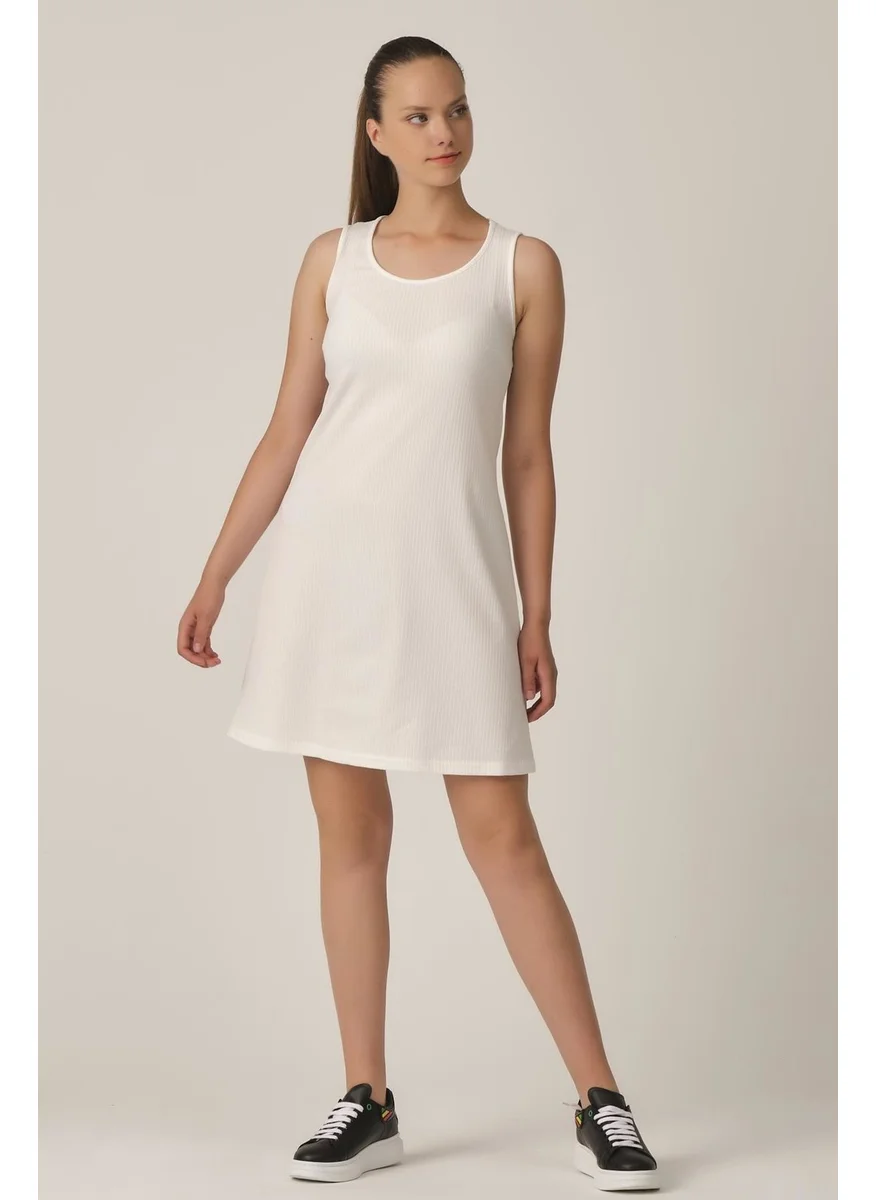 Alexander Gardi Thick Strappy Ribbed Dress (B21-44103)