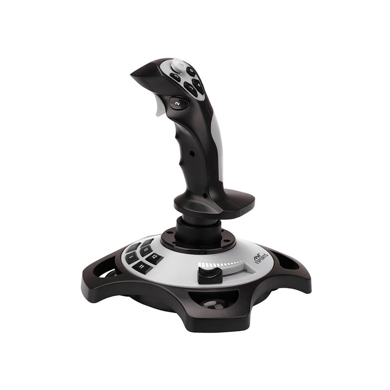 ANT Esports Renewed -  Ant Esports JS55 Flight Simulator Controls, Flight Joystick Controls With Vibration Function and Throttle Controls Wired Flight Stick for PC Windows XP/VISTA/7/8/10/Computer/Laptop(PC only) - Image 3