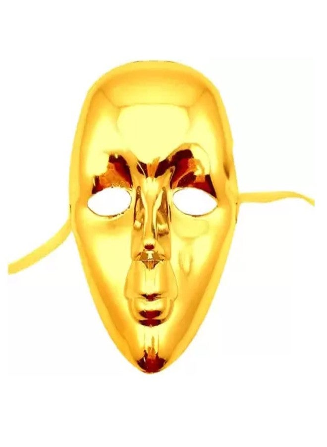 Krystle Masquerade Masks for Bachelor Party, Adult Party for Men and Women Masquerade Mask (Yellow)-Pack of 01 - Image 1