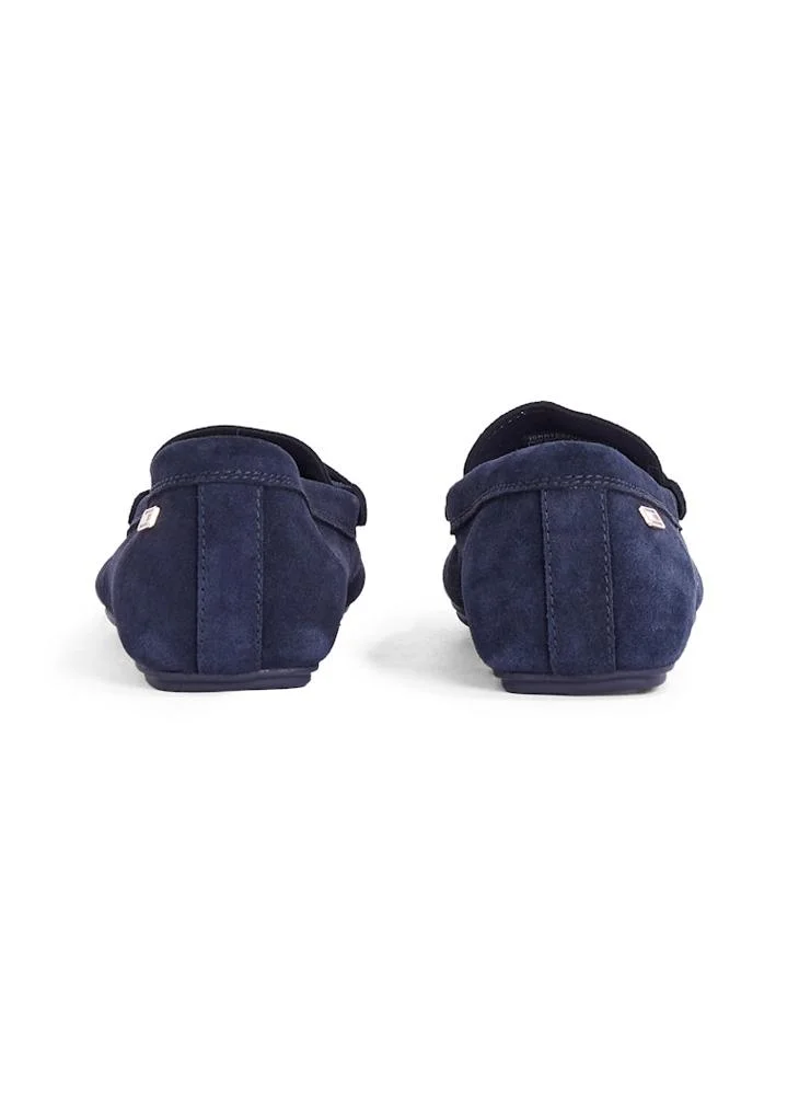 تومي هيلفيغر Flag Soft Suede Driver Loafers