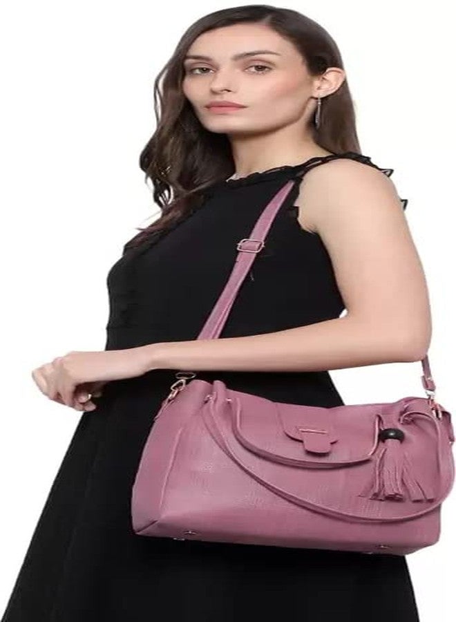 DANIEL CLARK Handbags Set of 2 For Women and Girls (Peach) - Image 2