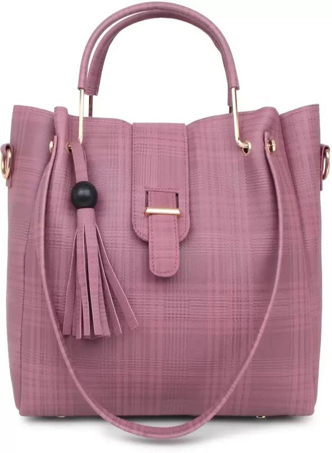 DANIEL CLARK Handbags Set of 2 For Women and Girls (Peach) - Image 3