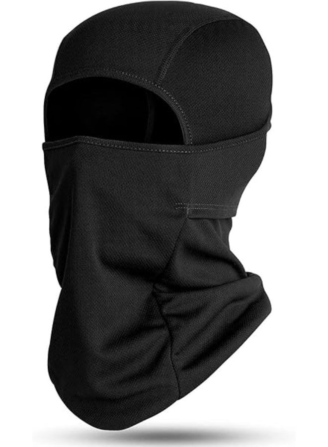 Cycling Mask Black, UV Protection Ski Mask for Helmet, Soft Breathable Balaclava Face Cover, Stretchable Headwear for Men Women, for Biking, Skiing, Running, Fishing, Outdoor Sports - Image 1